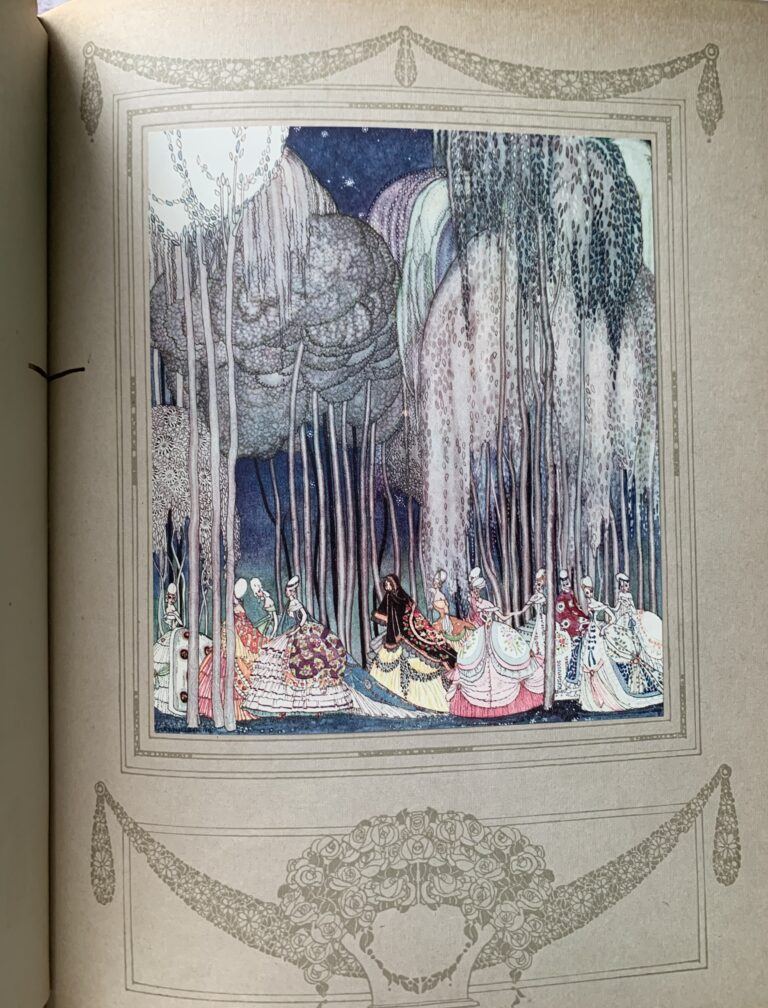 In Powder & Crinoline : Old Fairy Tales retold by Sir Arthur Quiller-Couch ; illustrated by Kay Nielsen. - Image 6