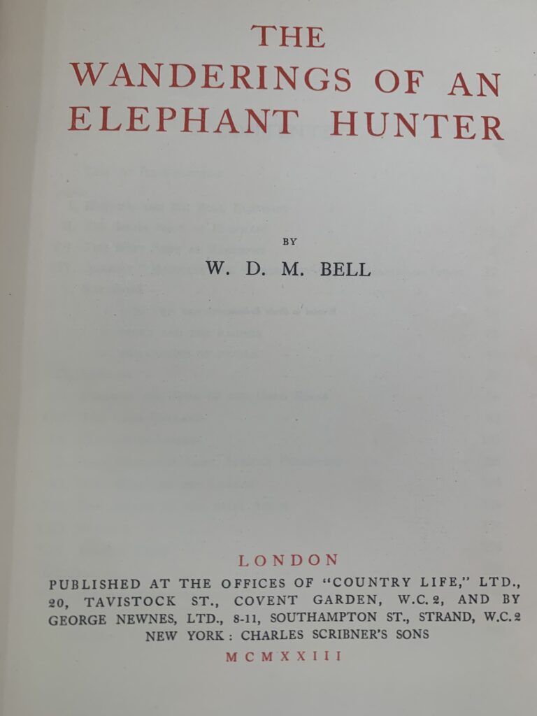 The Wanderings of a Elephant hunter - W D M Bell, 1st edition (1923) - Image 7