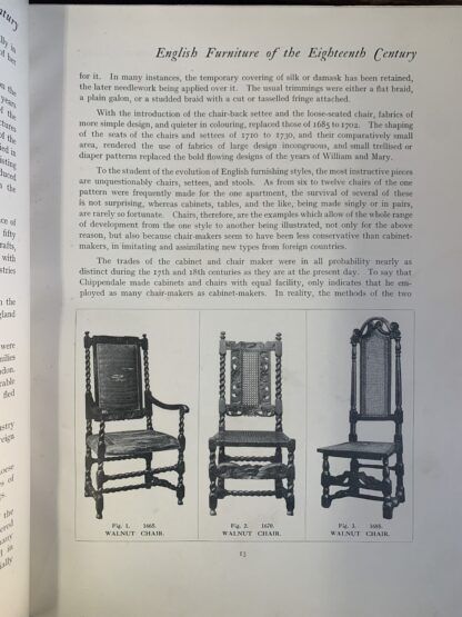 English Furniture of the Eighteenth Century, Volume 1 -  Herbert Cescinsky - Image 3