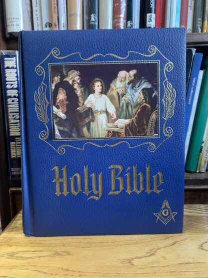 Holy Bible Freemason Masonic Master Reference Red Letter Edition Heirloom Blue leather