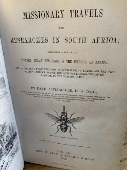 Livingstone's Missionary Travels in South Africa - David Livingstone, LL.D., D. C. L. 1st edition 1857 - Image 2