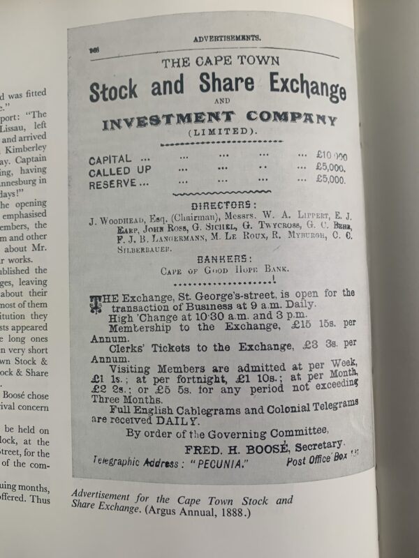 ON'CHANGE THROUGH THE YEARS A HISTORY OF SHARE DEALING IN SOUTH AFRICA` - ERIC ROSETHAL - Image 2