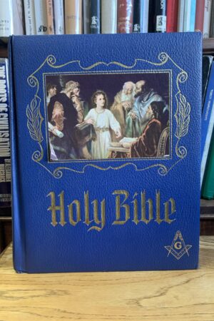 Holy Bible Freemason Masonic Master Reference Red Letter Edition Heirloom Blue leather